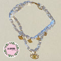 Collar blanco ojo turco