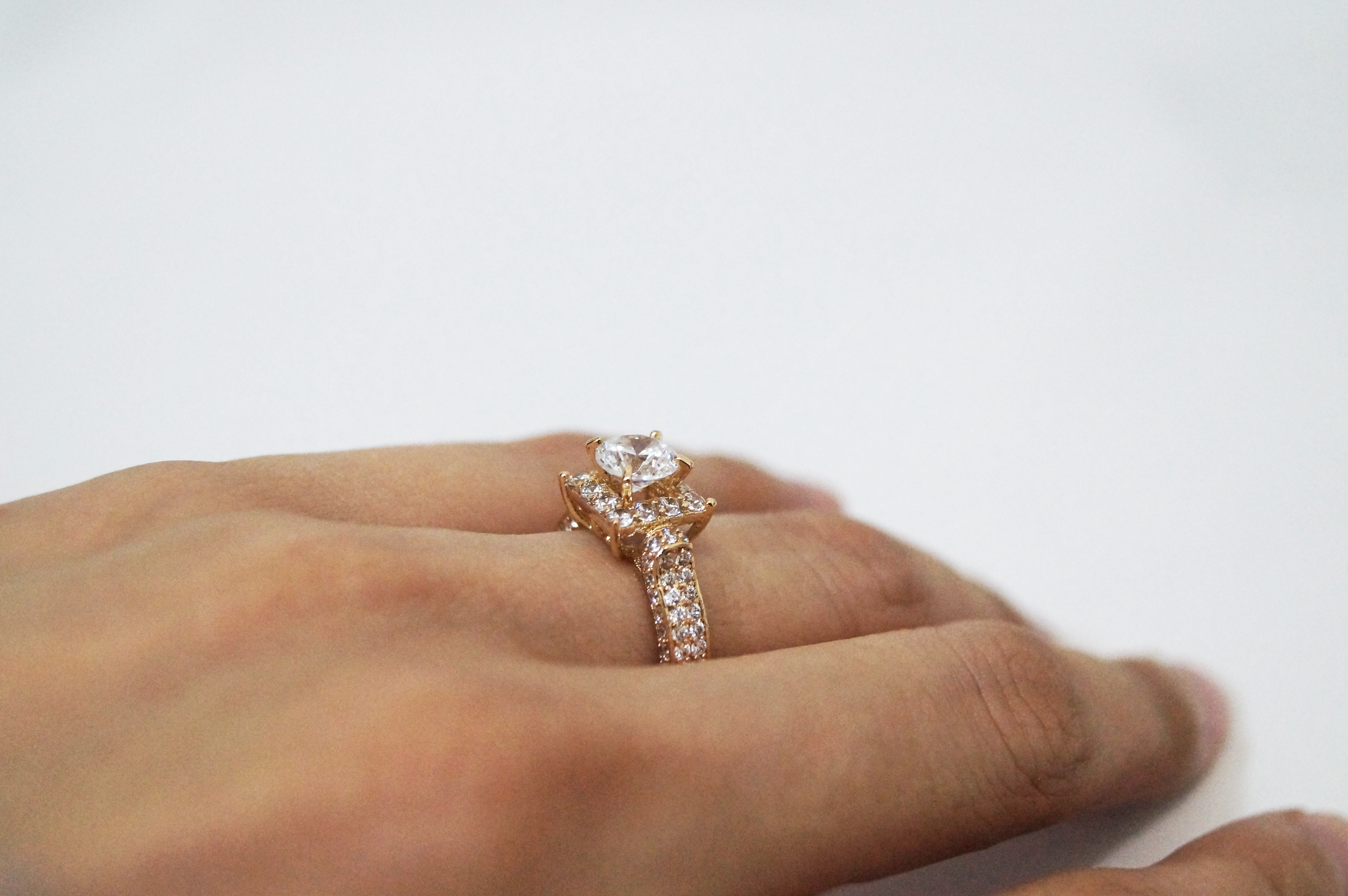 Anillo corte cuadrado