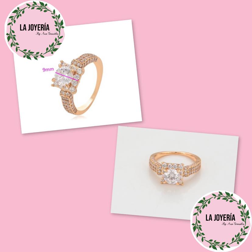 Anillo corte cuadrado