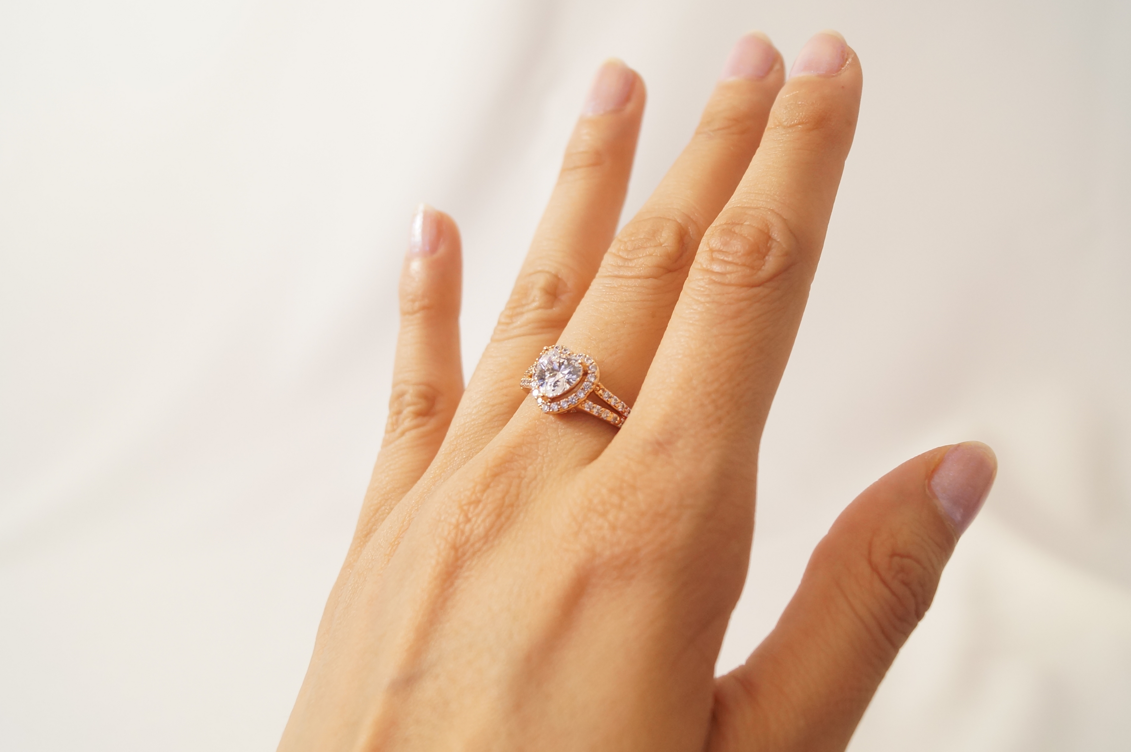 Anillo Corazón Blanco