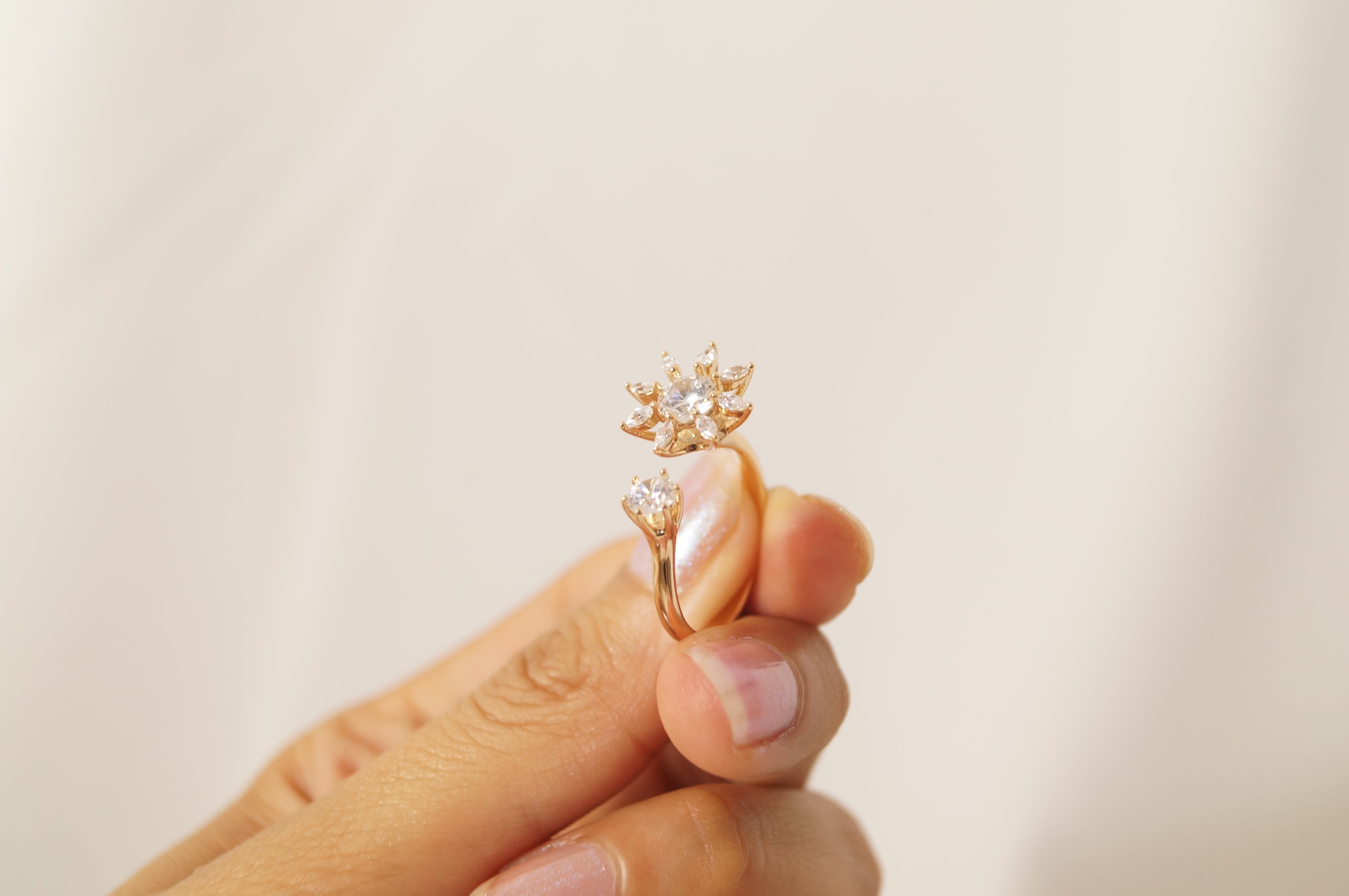 Anillo Flor y Boton