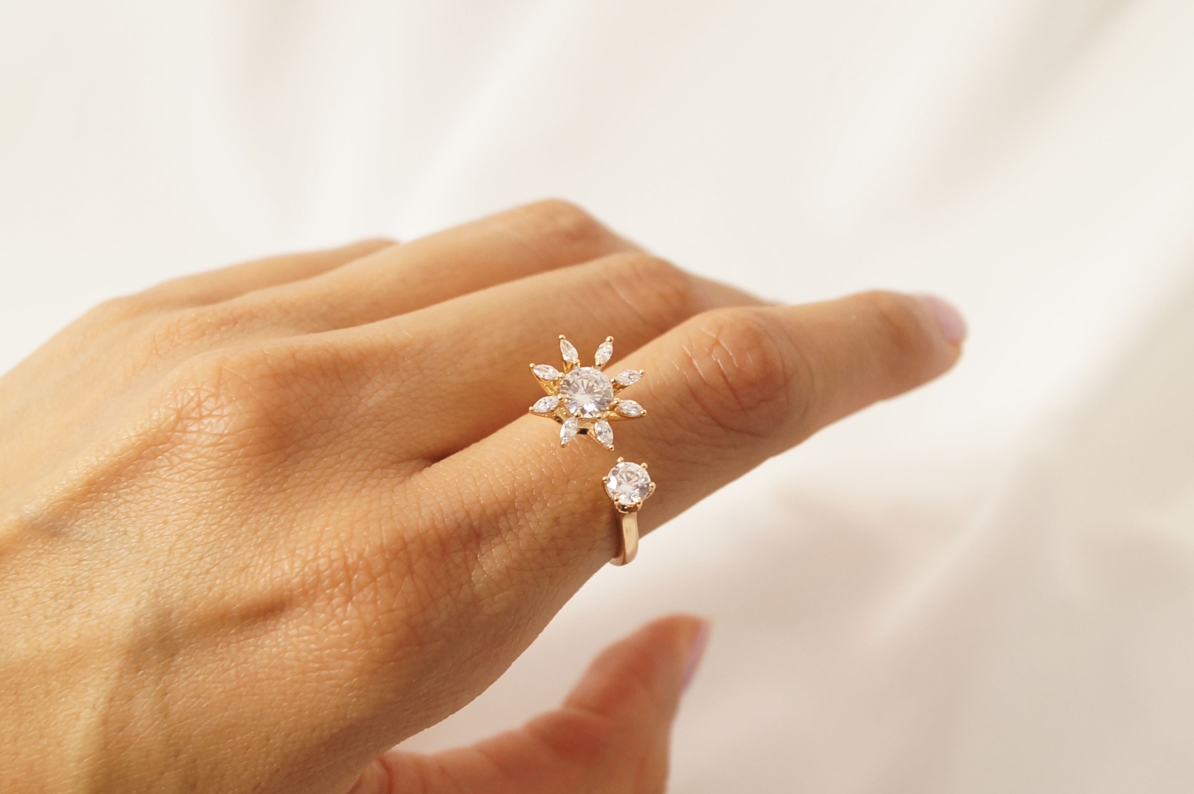 Anillo Flor y Boton